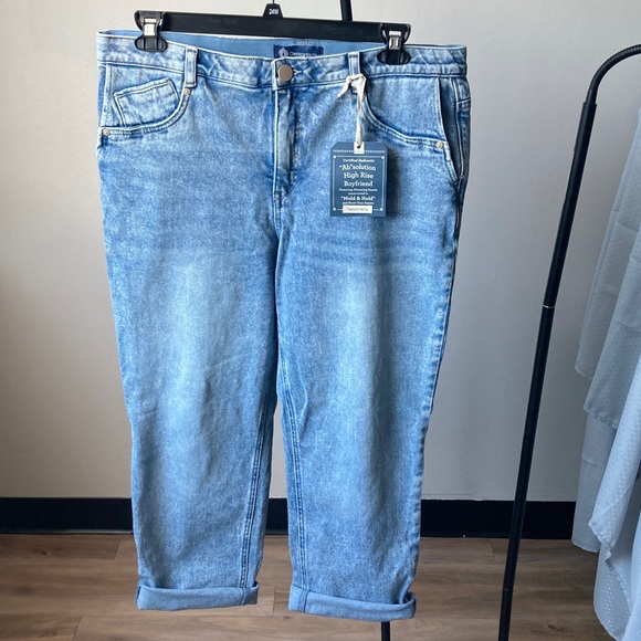 Democracy absolution high rise boyfriend jean slimming panels Denim Jean 14P - Picture 5 of 17